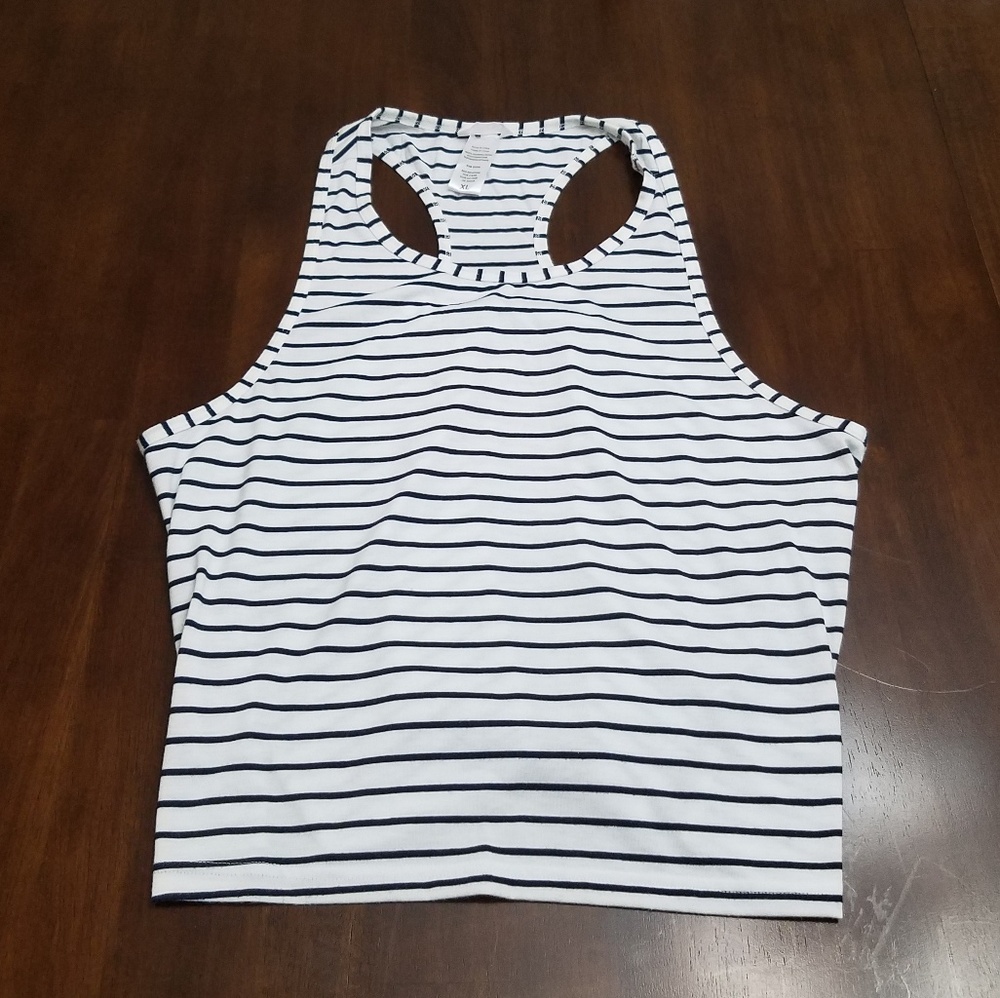Jockey Active Tank Size XL White & Navy